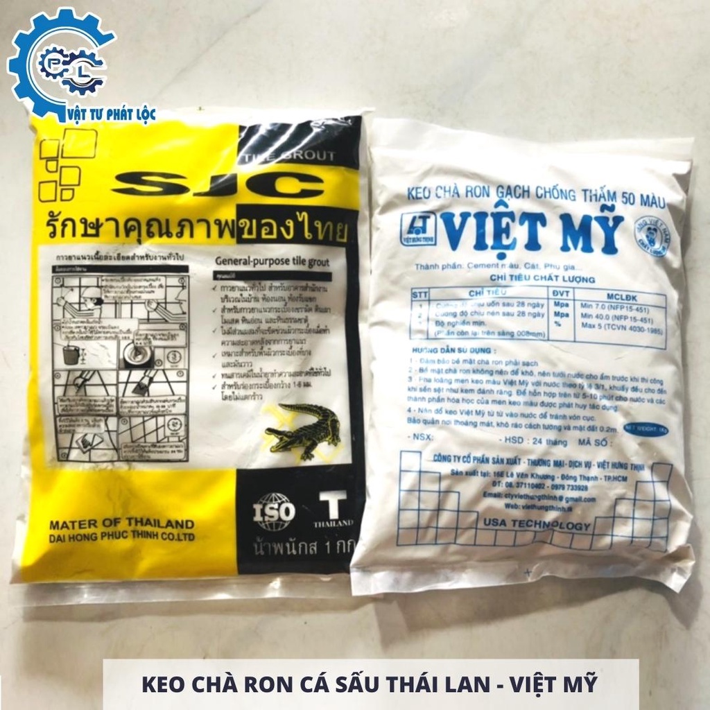 Keo Chà Ron Cá Sấu Thái Lan 1kg - Xi măng trắng Cá Sấu Thái Lan 1kg