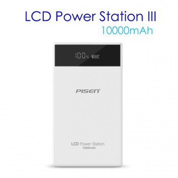 Sạc dự phòng Pisen LCD Power Station 10.000mAh Smart (Version III) - Hàng Chính Hãng