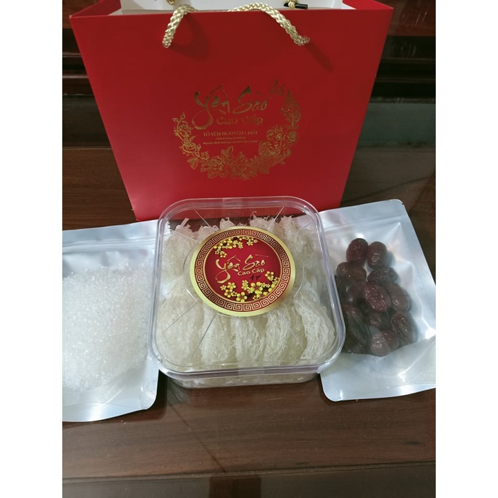 Yến sạch 100gr, tặng đường phèn, táo đỏ ( Có tách lẻ)