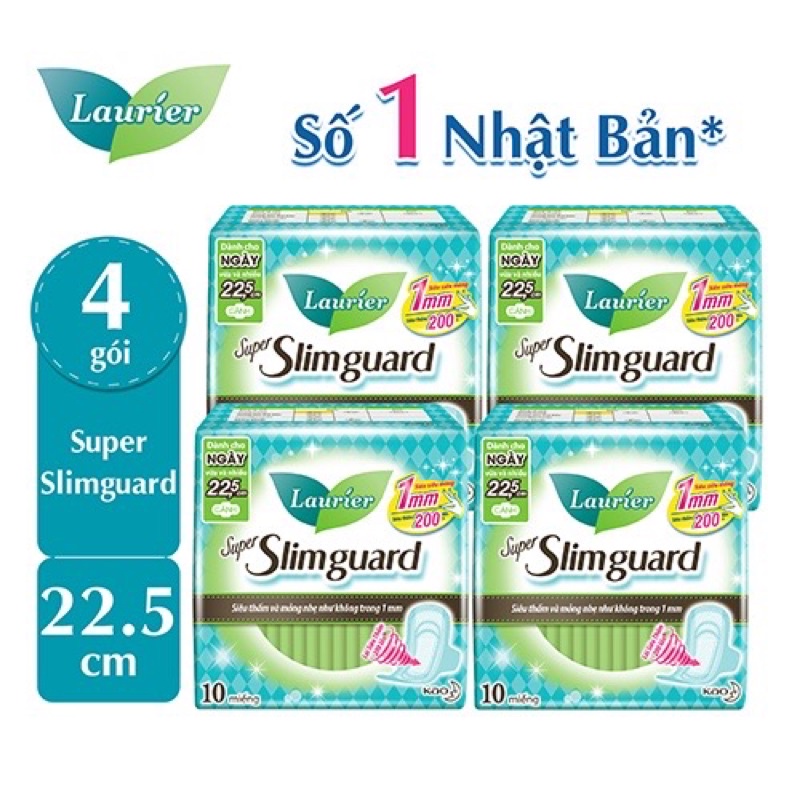 Băng Vệ Sinh Laurier Super Slim Guard 1mm 22,5cm 10Miếng