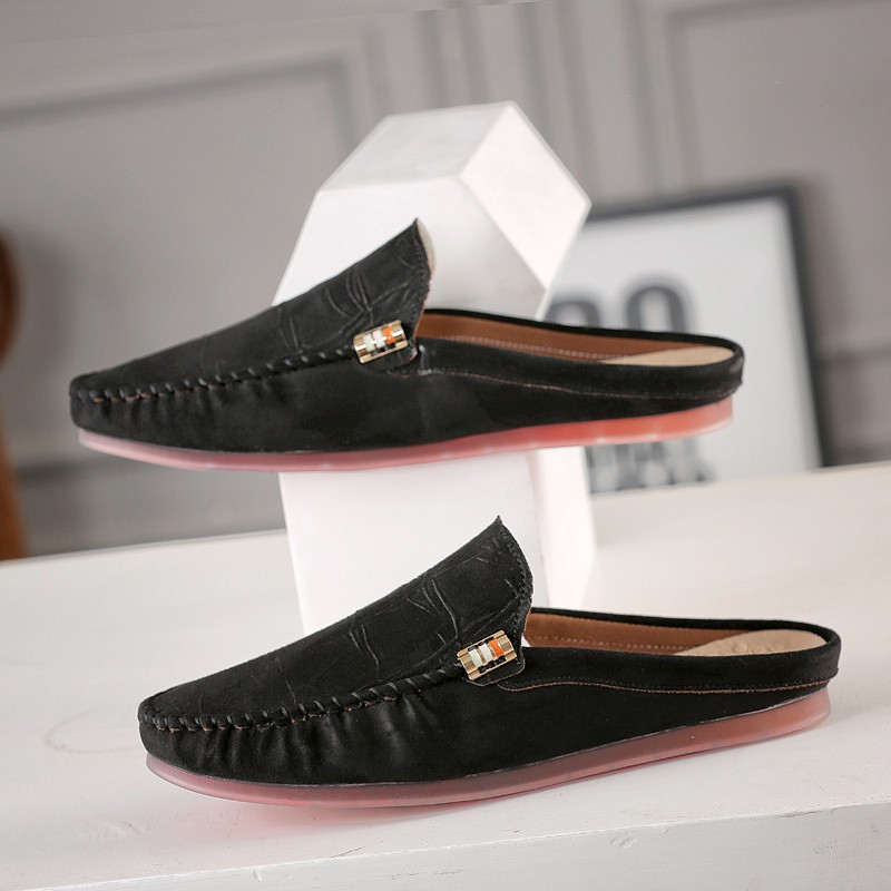 Elegant fashion open-heeled loafers for men