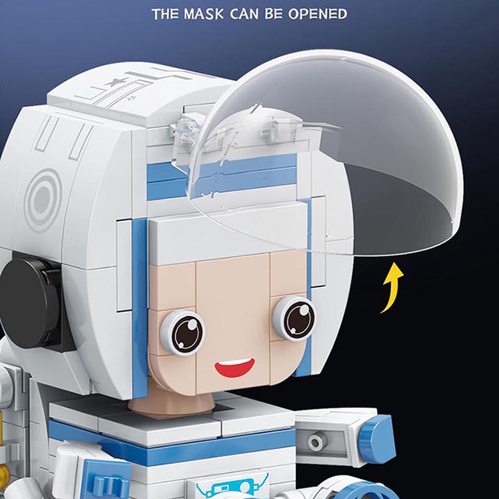 Mô hình lắp ráp phi hành gia bộ xếp hình nhà du hành vũ trụ cho bé trẻ em thông minh Gôn đồ chơi