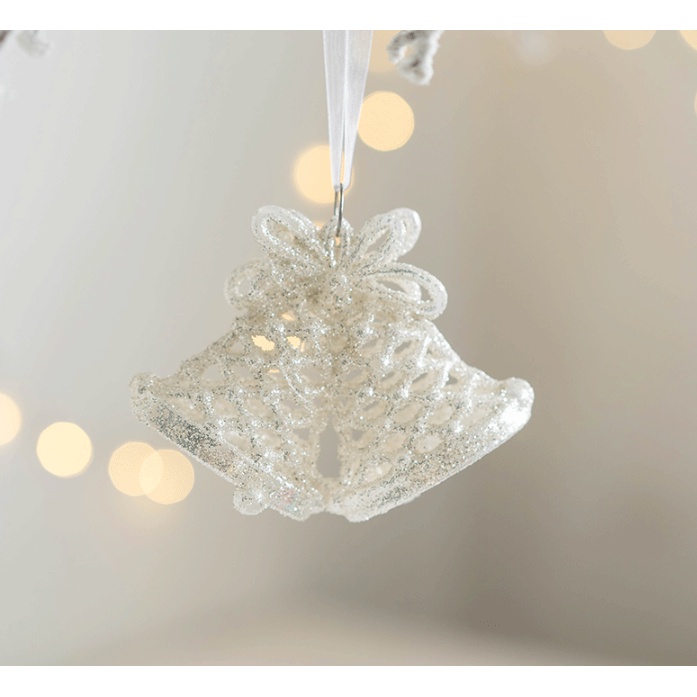 Phụ Kiện Nhũ Sang Trọng Treo Trang trí Cây Thông, Trang Trí Noel Giáng Sinh