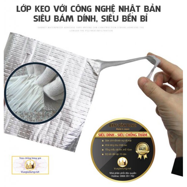 BĂNG KEO SIÊU DÍNH NHẬT BẢN, BĂNG KEO CHỐNG THẤM NƯỚC 5X5Cm