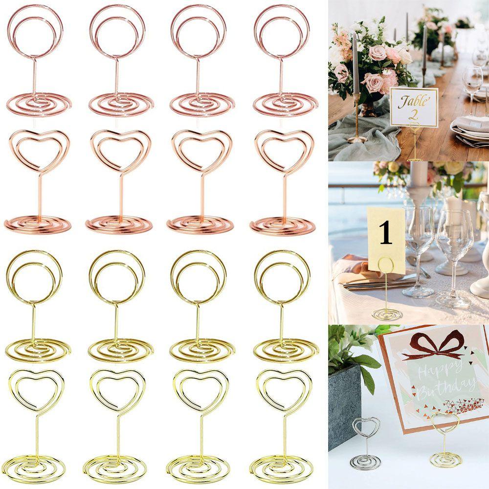 LANSEL 1 Giá Đỡ Số Thẻ Để Bàn Hình Trái Tim Dùng Trang Trí Tiệc Cưới