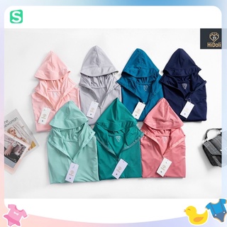 Áo chống nắng hidoli bé trai bé gái size cồ 40-55kg
