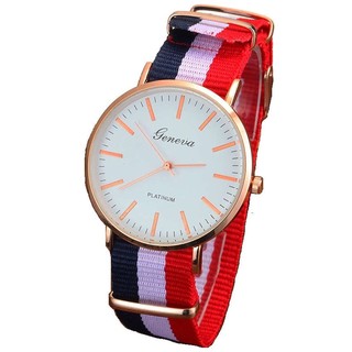 Đồng hồ nam dây vải Geneva 02 ( 3 sọc)