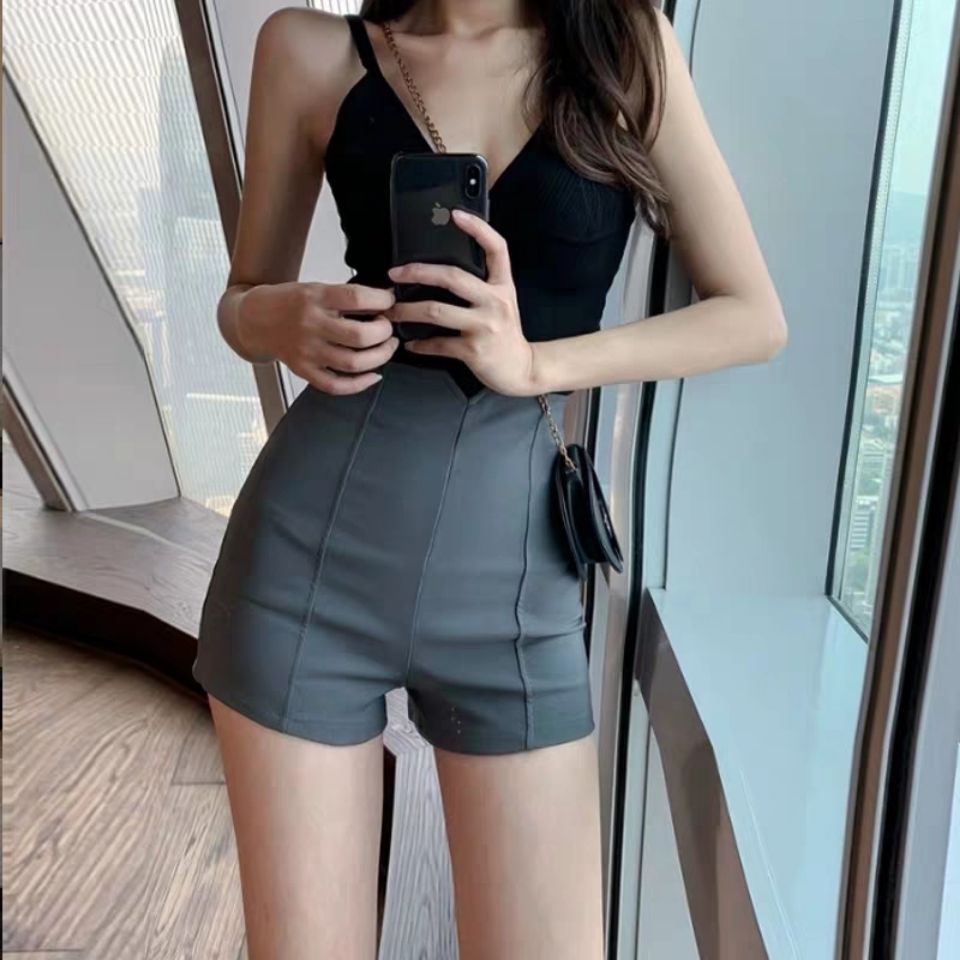Quần Đùi Lưng Cao Phong Cách Hàn Quốc Cho Nữ | BigBuy360 - bigbuy360.vn