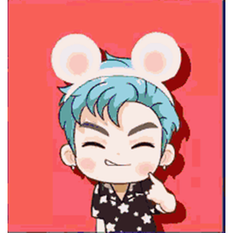 Bộ tranh đính đá 5d họa tiết hoạt hình bts độc đáo kích thước 30x30cm diy dùng trang trí nhà cửa