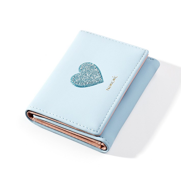 Ví Nữ Ngắn Mini Đẹp Cầm Tay Chính Hãng TAOMICMIC Phối Hoạ Tiết Trái Tim Nhiều Ngăn Đựng Tiền TM05 - Mozuno | BigBuy360 - bigbuy360.vn