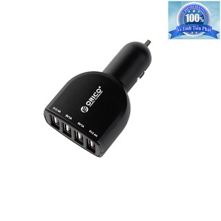 Tẩu sạc xe hơi 4 Cổng Orico UCA-4U-BK