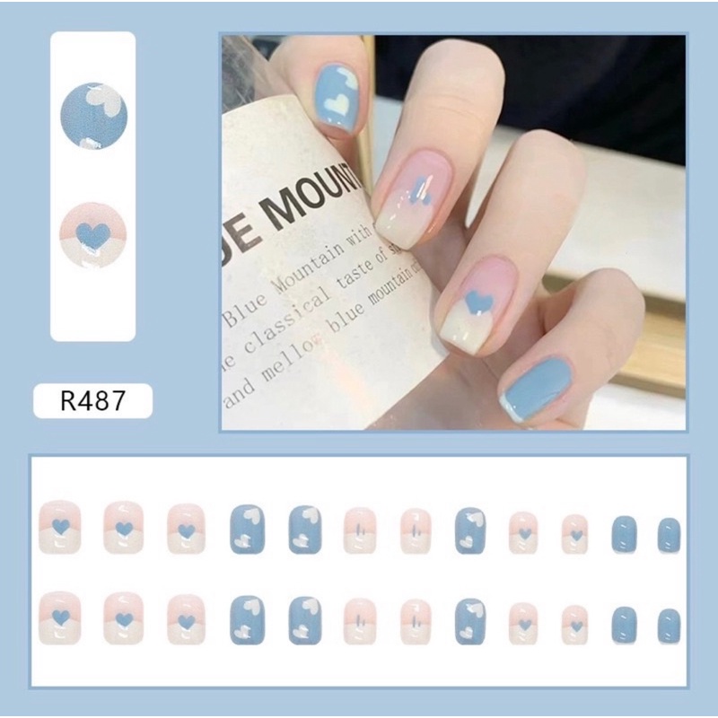 Móng Tay Giả | Set 24 Móng, Kèm keo dán tiện dụng