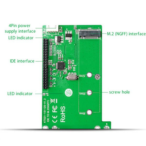 Card Chuyển Đổi Maiwo Kt021A Ssd Ide Sang M.2 (Ngff) Sata Ssd | BigBuy360 - bigbuy360.vn