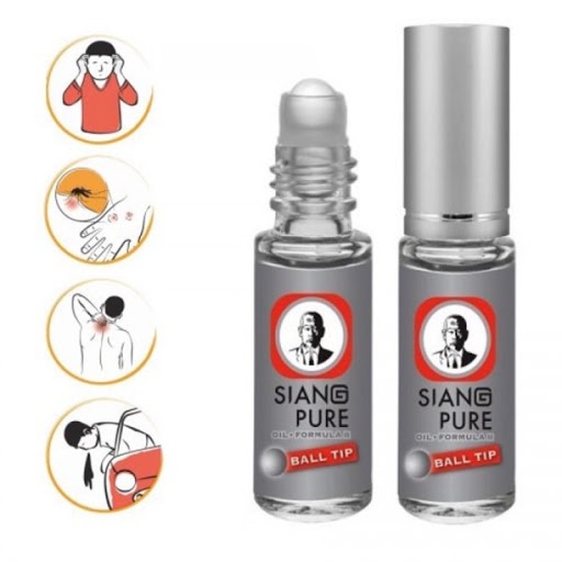 Dầu gió lăn Siang Pure 3cc Oil Ball Tip ông già Thái Lan