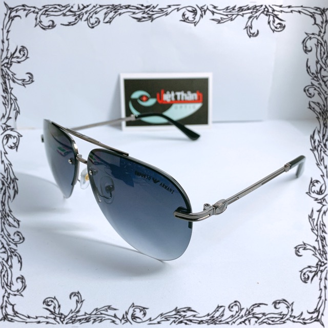 [ GIẢM GIÁ GỐC ] Mắt Kính Thời Trang Nam Nửa Viền Màu Đen Khói Kính Chống Bụi Cản Gió | BigBuy360 - bigbuy360.vn