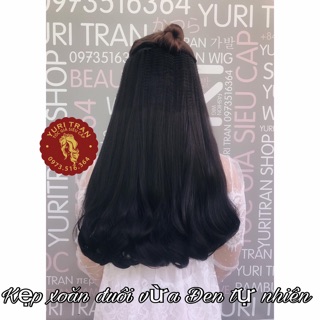 [ẢNH THẬT 100%] Tóc giả chính hãng Yuritran (Tóc kẹp xoăn đuôi vừa đủ 4 màu)