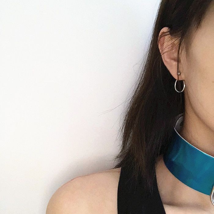 1 chiếc - Khuyên tai xỏ lỗ tròn unisex