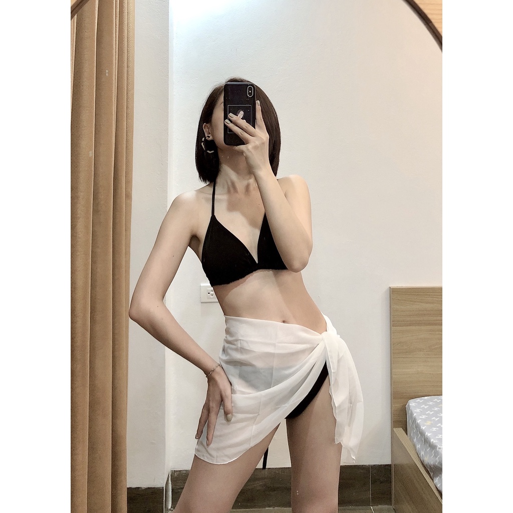 Khăn quấn hông đi biển, khăn buộc ngoài bikini kín đáo BIkini191