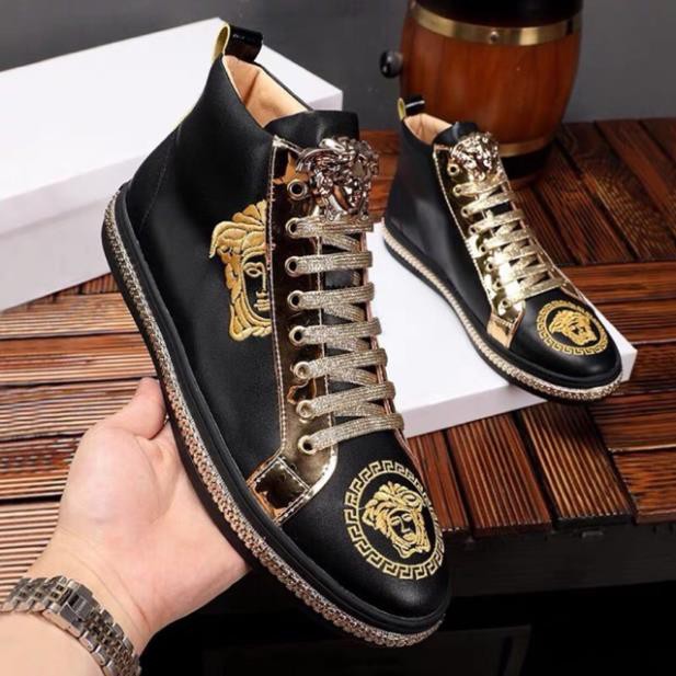 FALE SALE (Video) Siêu phẩm giày da vesax cao cổ đế khoá dây kim tuyến vàng Có Sẵn ⚡ CHẤT sịn : new L > ₛ * : ! ¹ * | BigBuy360 - bigbuy360.vn