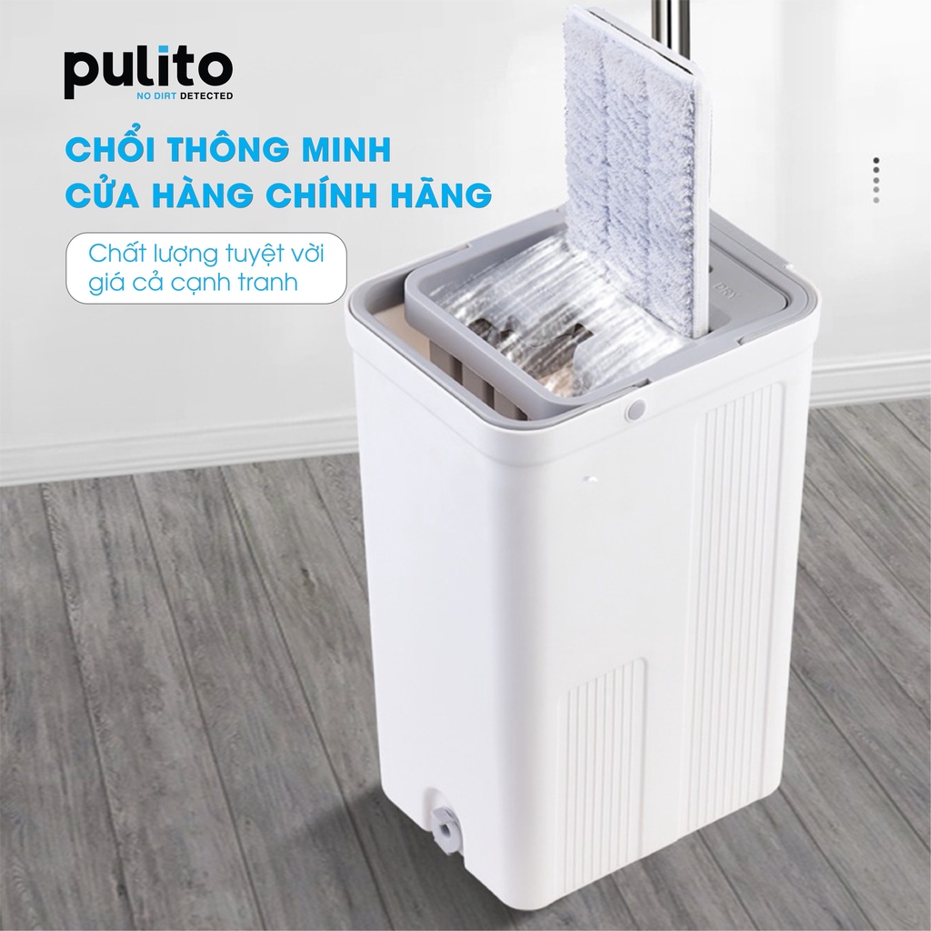 Cây lau nhà tự vắt thông minh Pulito, Chổi lau nhà 360 độ đa năng BLN-R4