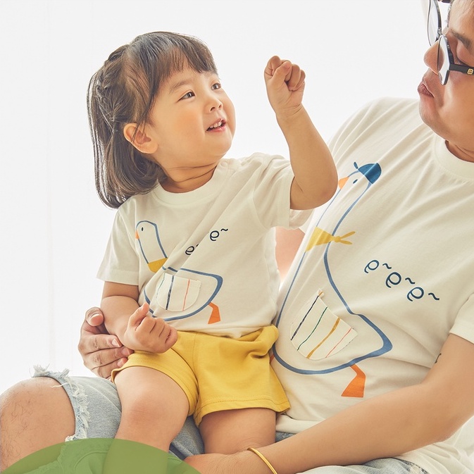 Áo Phông cộc tay cho bé trai bé gái họa tiết con Vịt 8-16kg - T03
