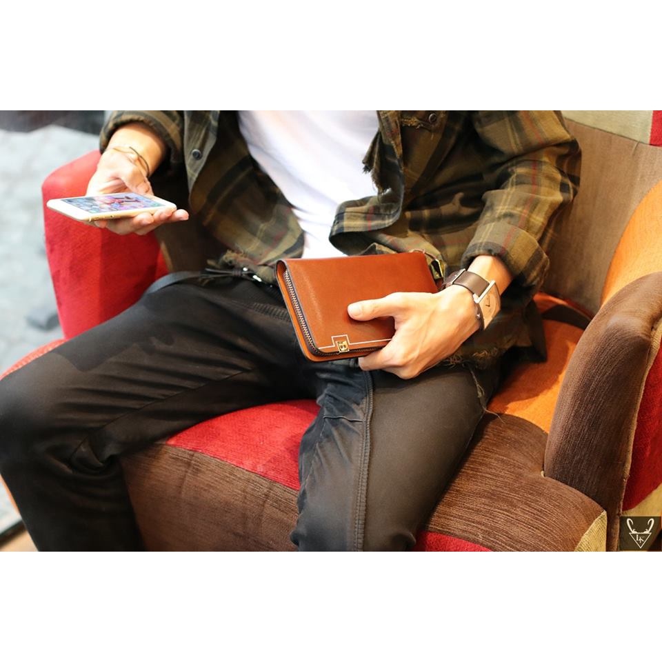 {Freeship} Ví cầm tay Unisex cao cấp - hàng đẹp 2018