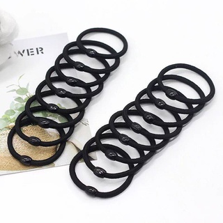 Dây Cột Tóc Màu Đen Thun Cột tóc Phong Cách Hàn Quốc