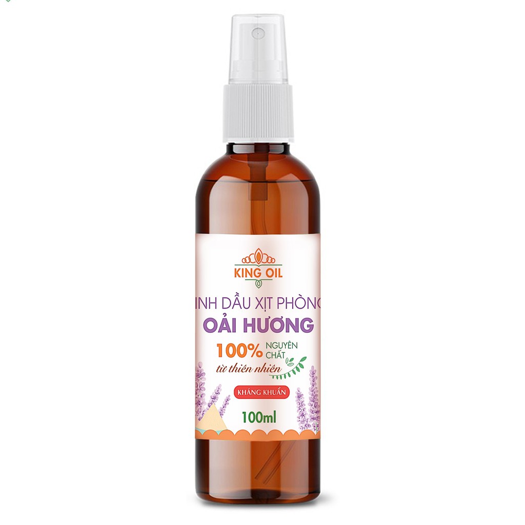 Bình xịt phòng 100ml tinh dầu Oải Hương/ Cam ngọt/ Lavender/ Bưởi/ hoa lài/ Bạc hà/ Sả chanh/ Quế - khử mùi và đuổi muỗi