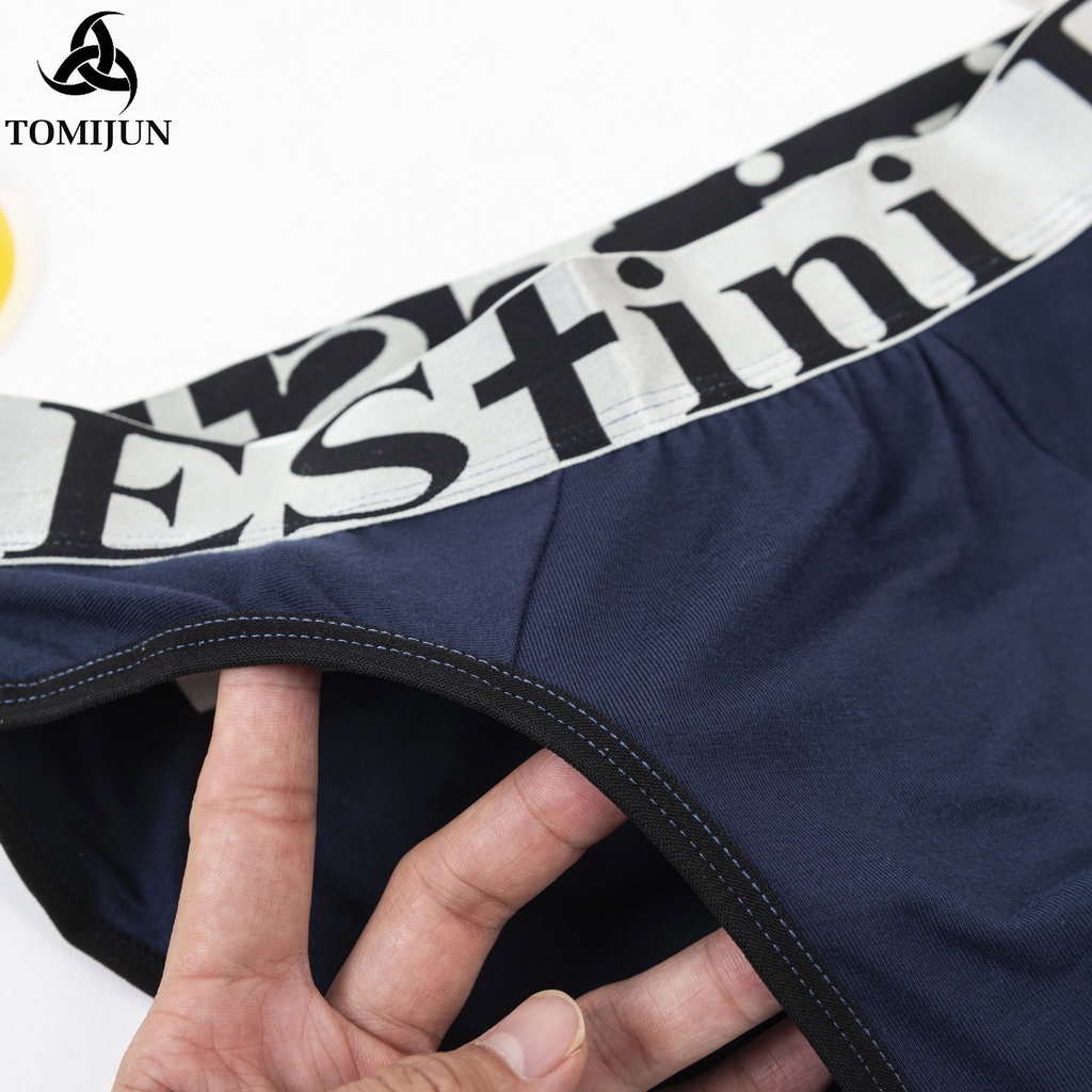 Quần sịp nam tam giác TOMIJUN Quần lót nam cotton cao cấp, co giãn 4 chiều, thấm hút cực tốt, cực thoáng mát