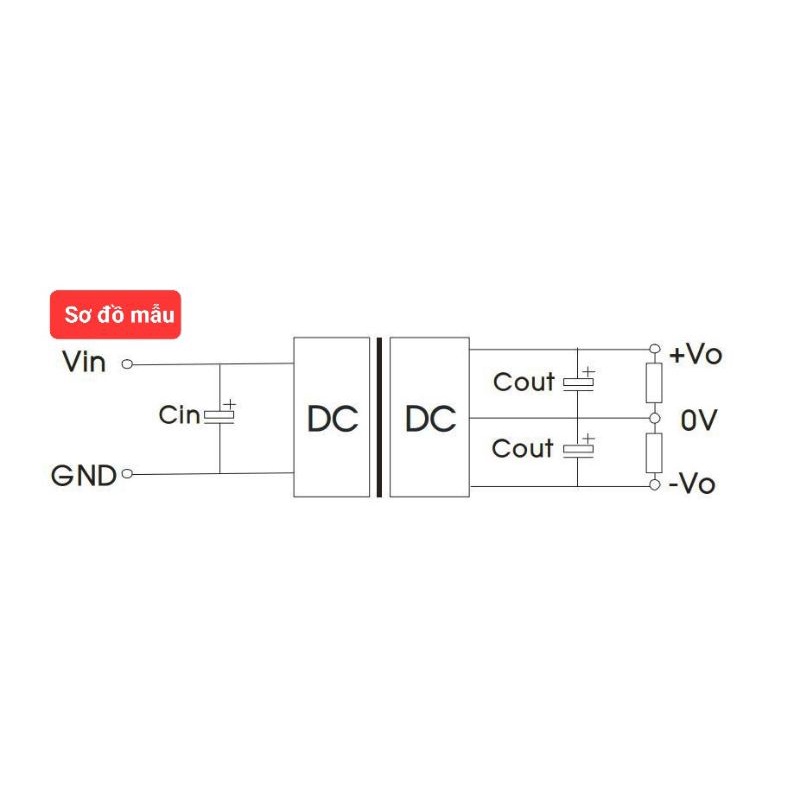 Mạch nguồn cách ly đối xứng 5V 12V 15V +-12V 5W