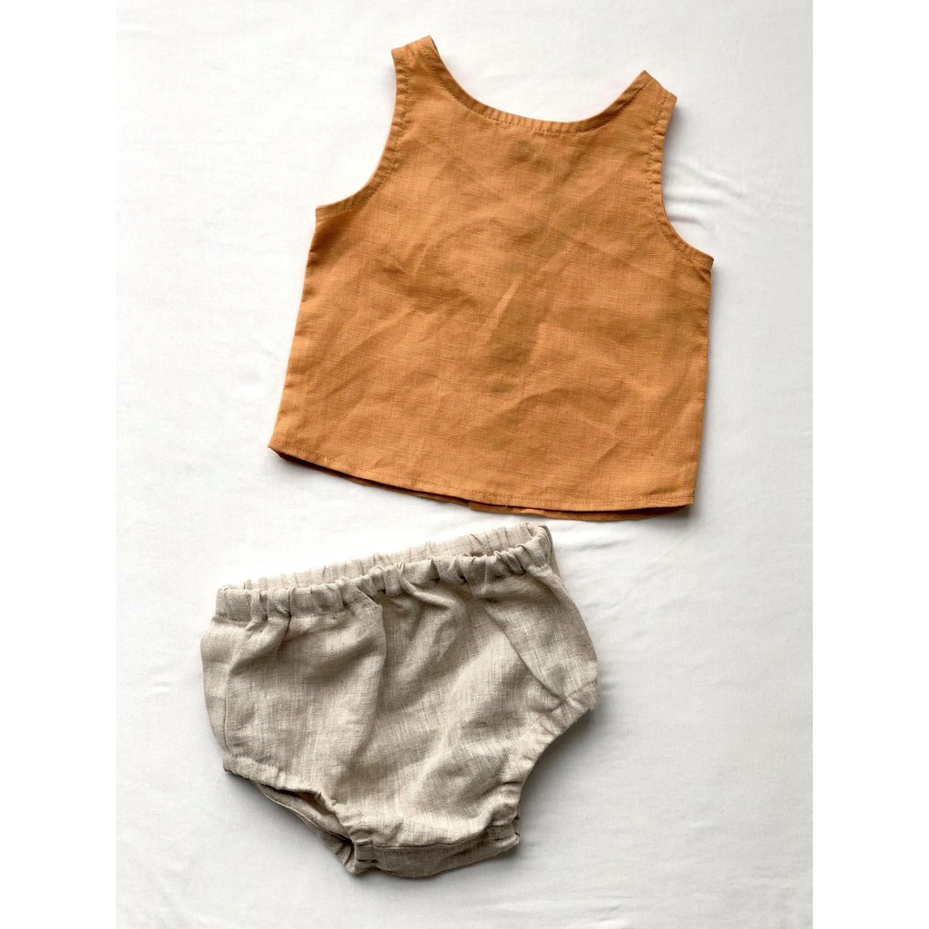 Crop top Singlet (Áo ba lỗ croptop linen)