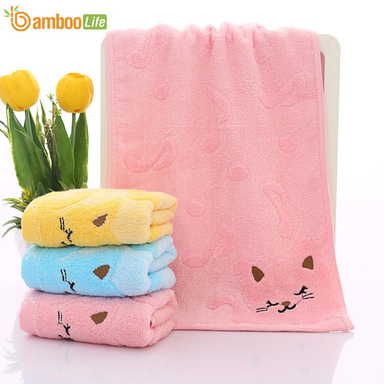 Khăn mặt sợi tre Bamboo Life BL056 mềm mại, thấm hút tốt, an toàn khi sử dụng, thân thiện với môi trường