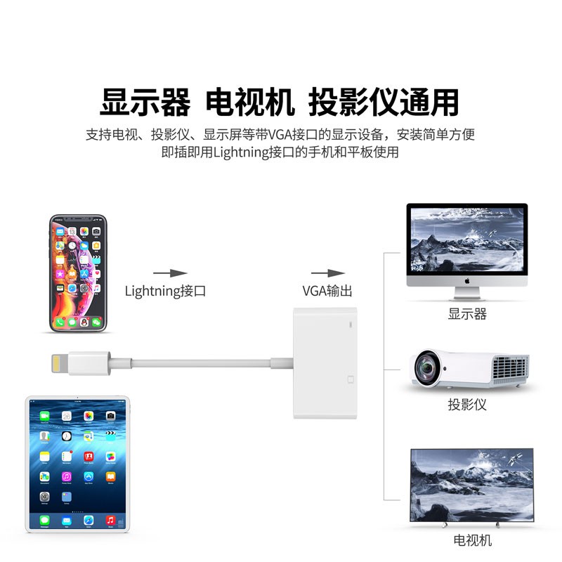 Apple Đầu Chuyển Đổi Cổng Lightning Sang Vga Chuyên Dụng Cho Apple