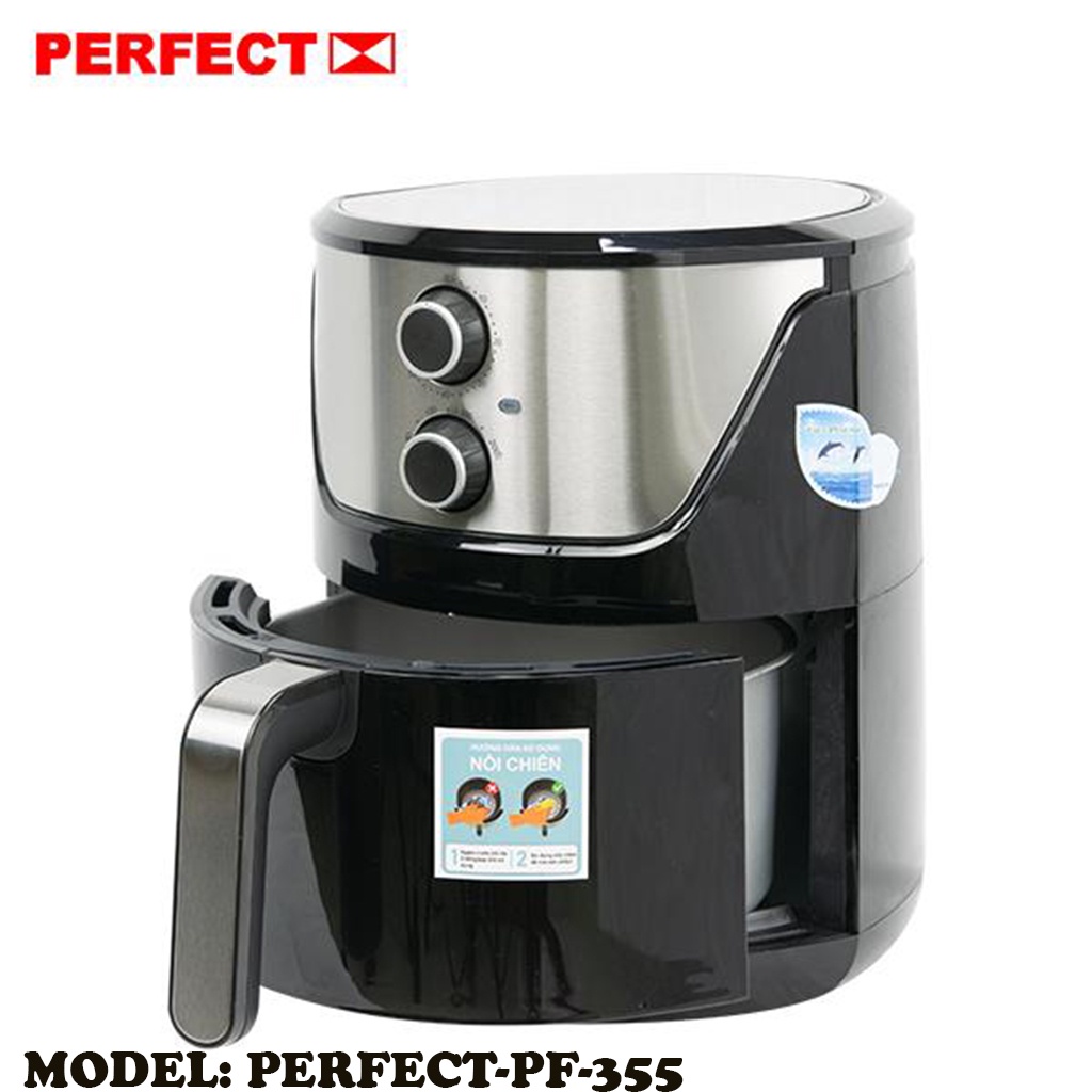 Nồi chiên không dầu Perfect PF-355 | Dung tích 5L | Loại điện cơ | Bảo Hành Chính Hãng 1 Năm