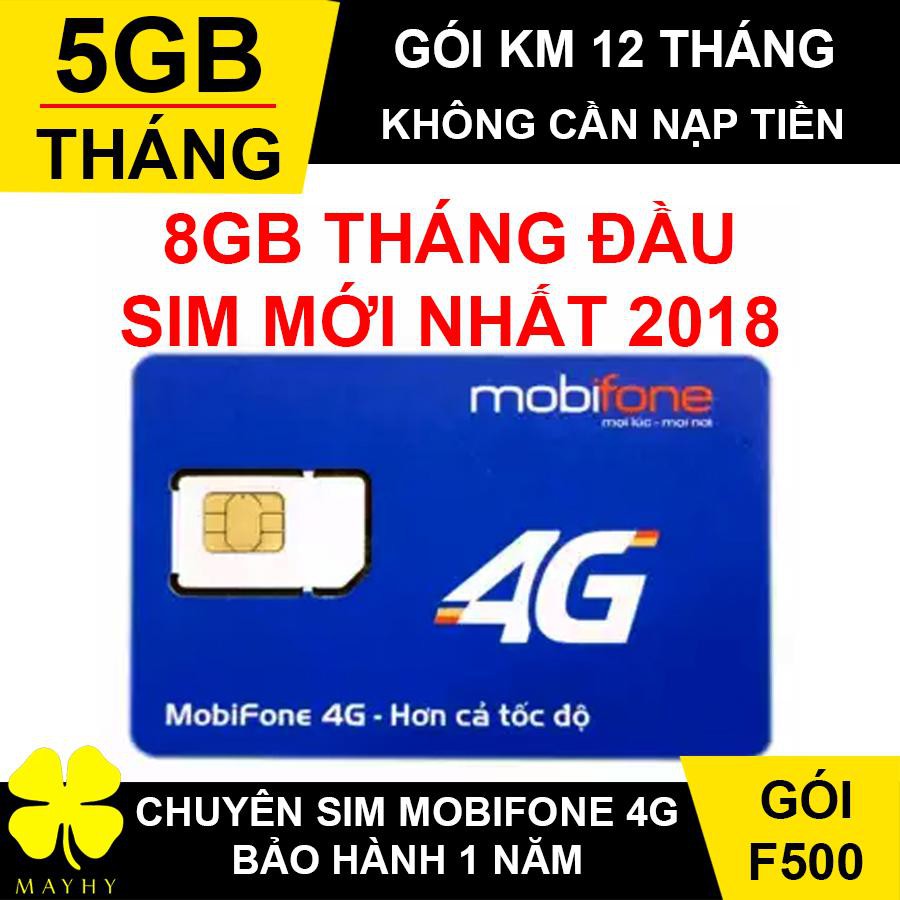 Siêu Sim 4g Mobifone F500 Trọn Gói 1 Năm 5gbtháng Shopee Việt Nam