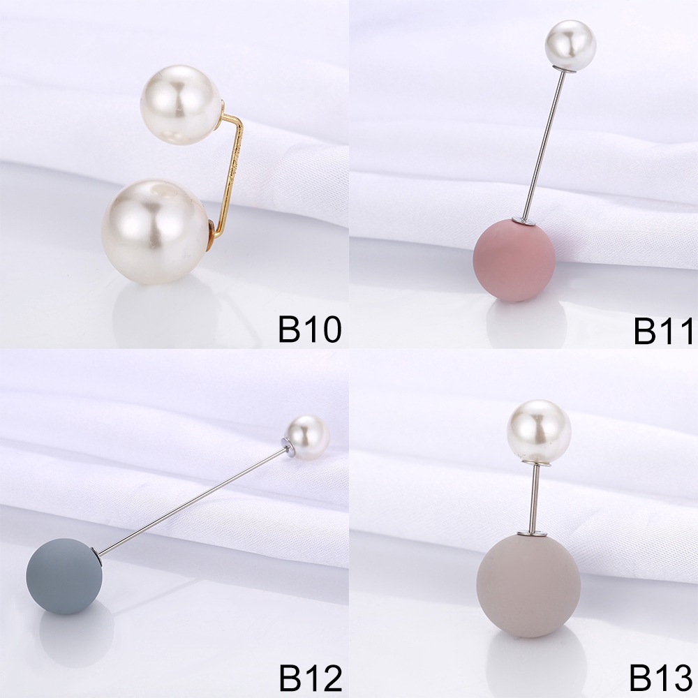 Hishop Ghim cài áo tạo hình hoa đính ngọc trai thời trang