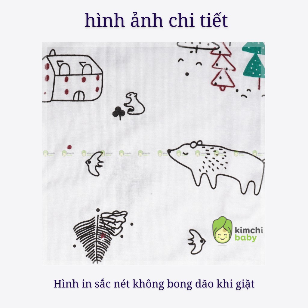 Đồ Bộ Bé Gái, Bé Trai Minky Mom Vải Thun Lạnh Họa Tiết Động Vật Cổ Viền, Bộ Dài Tay Thu Đông Cho Bé MKM03