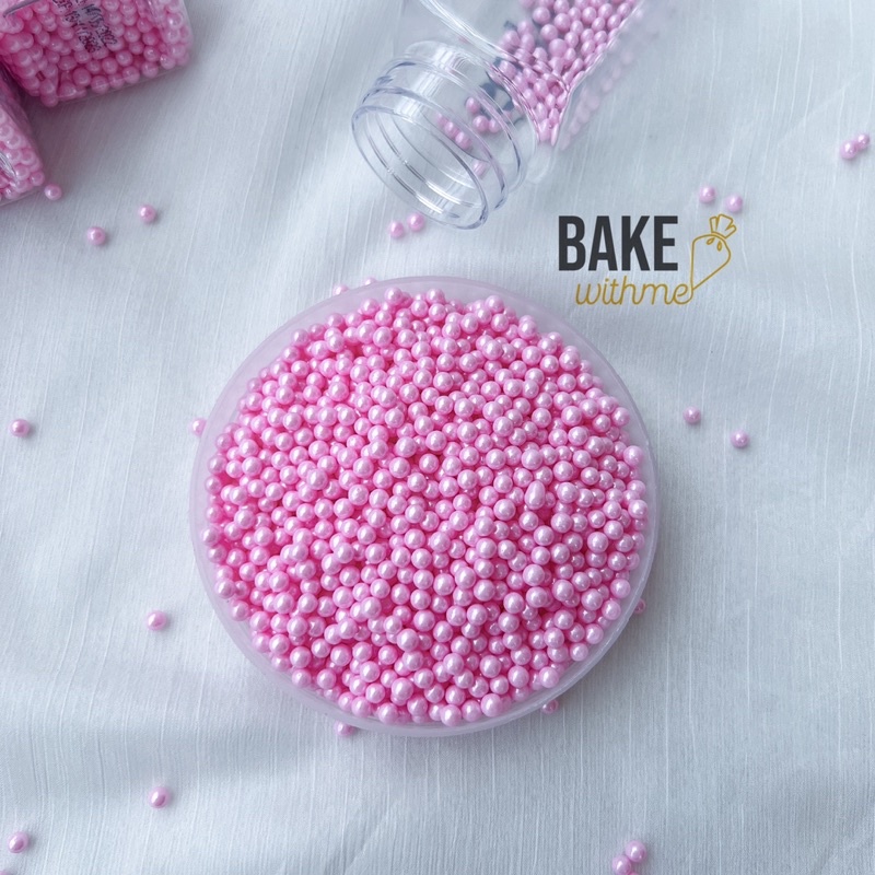 Kẹo bi đường,kẹo trang trí, kẹo bông đường hồng 4mm, để trang trí bánh sinh nhật, bánh kem, donut, cupcake