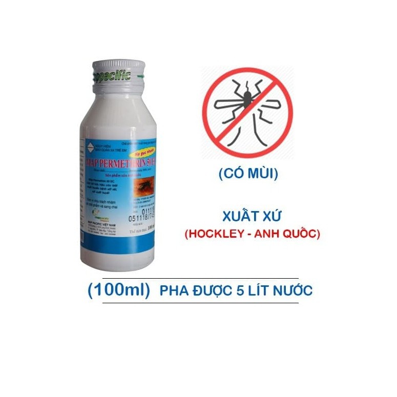 Thuốc diệt muỗi Map Permethrin 50EC (chai 100ml)