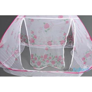 Mùng Chụp Tự Bung Xếp Gọn Hoa Văn (Hàng VN Không Đáy)