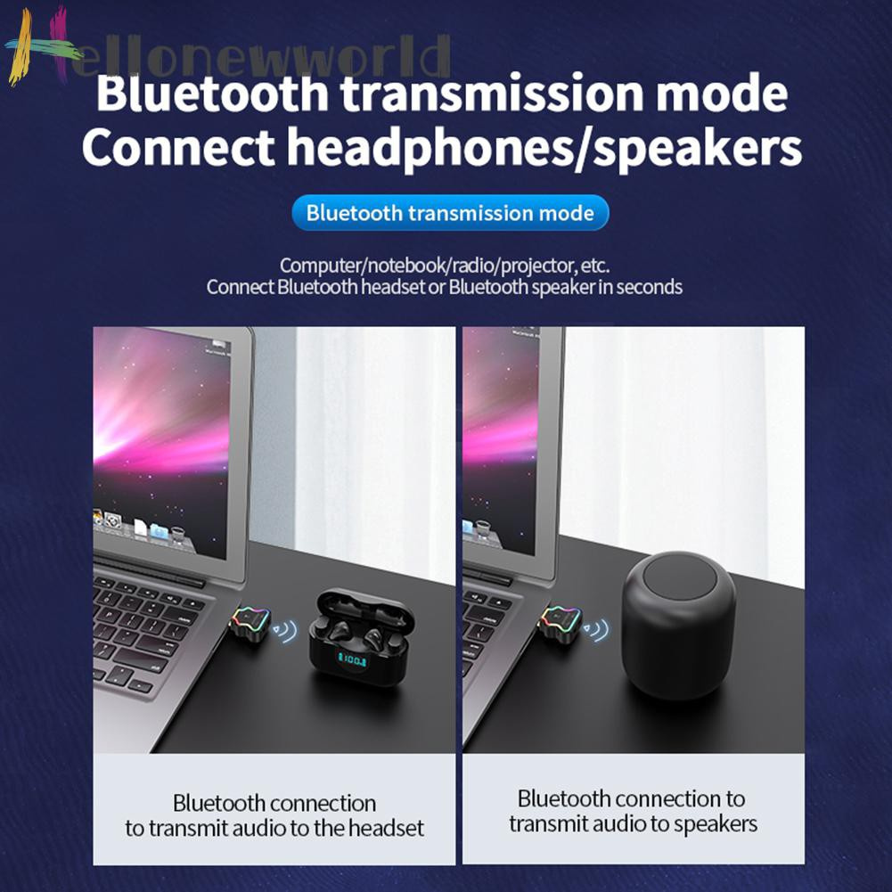 Usb Nhận Tín Hiệu Bluetooth 5.0 M10 Kèm Phụ Kiện