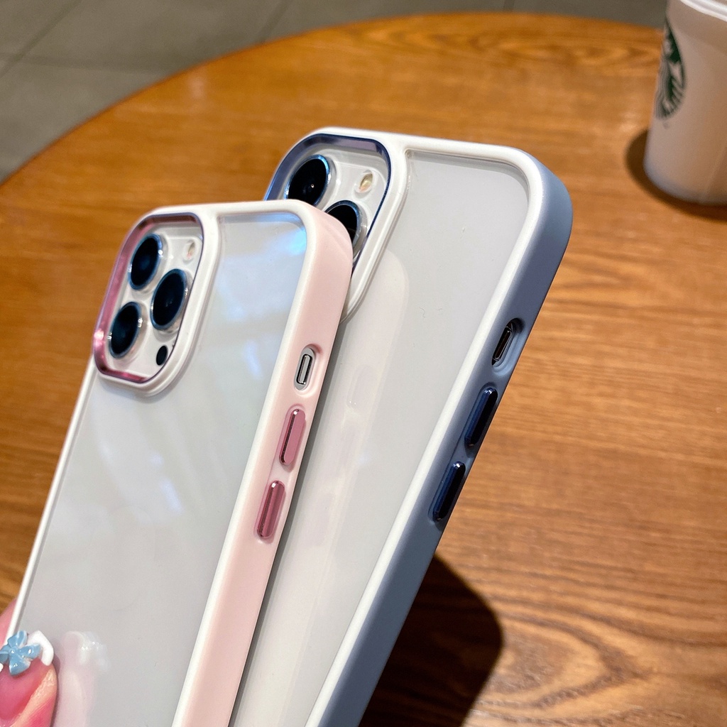 Ốp Điện Thoại Trong Suốt Chống Sốc Nhiều Màu Sắc Cho iPhone 13 pro max 11 pro 12 pro max