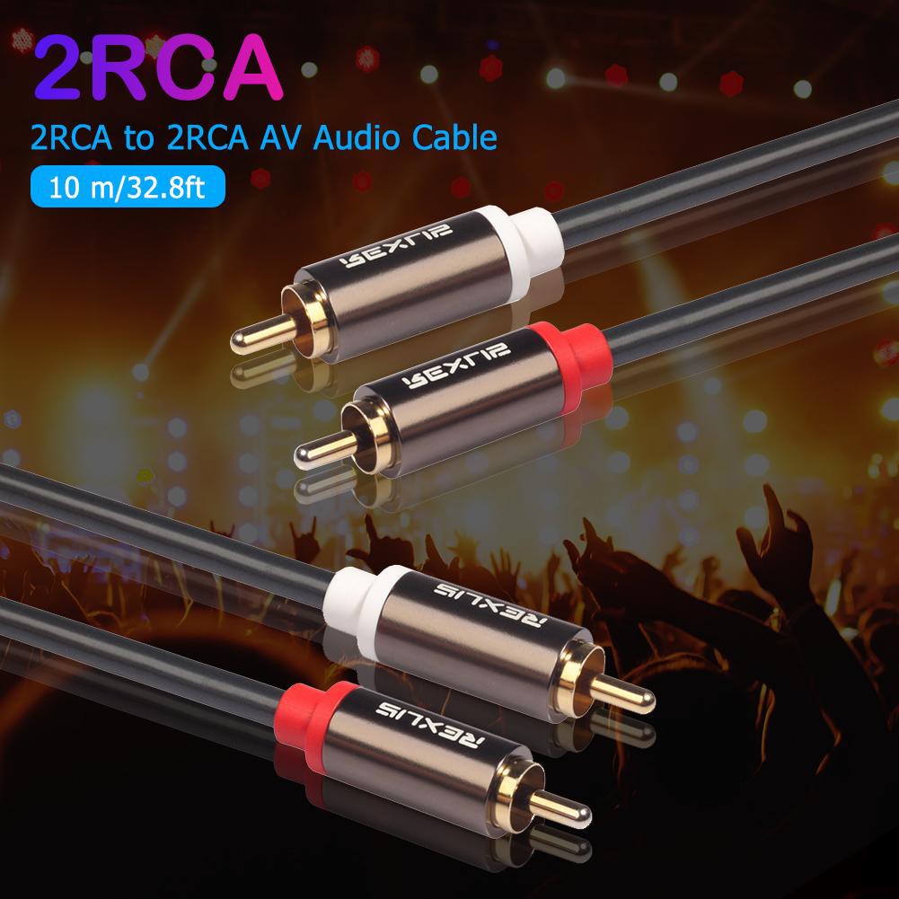 DVD Cáp Chuyển Đổi Âm Thanh Từ Cổng 2rca Sang 2 Rca Đầu Đực Sang Cổng Cắm Rca 1.13