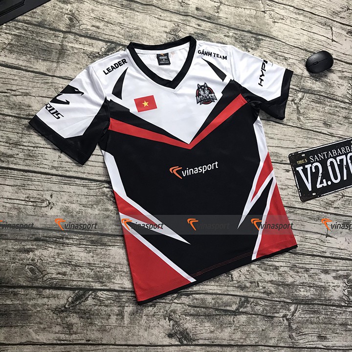 Áo thun game thủ thi đấu Esports nam ngắn tay – Mẫu thiết kế PUBG Wolves