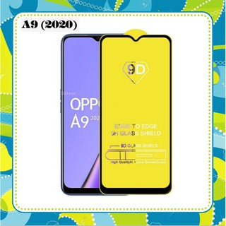 OPPO A9 - A5 2020_Kính Cường Lực 9D Full Màn Hình - Full Keo tặng keo chống hở mép