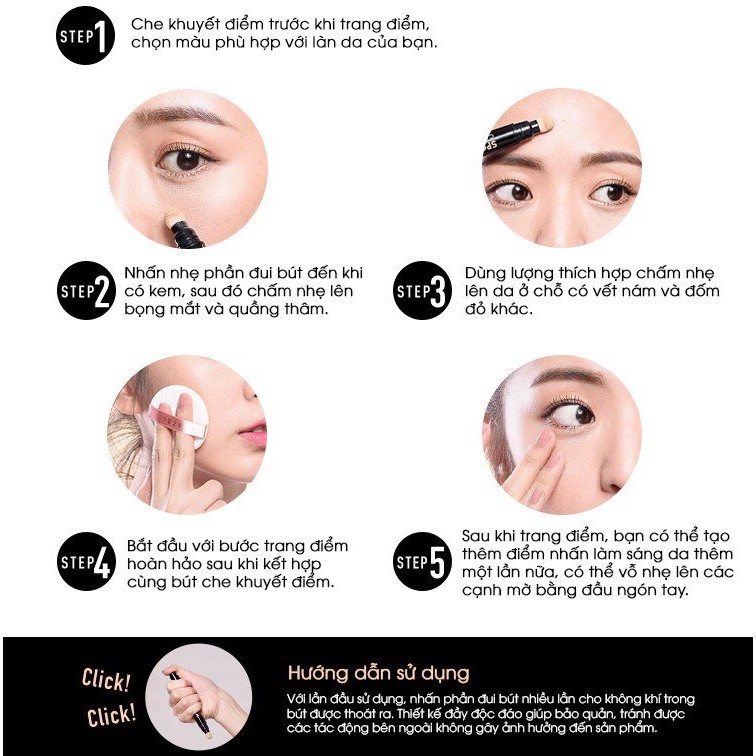 Bút Cushion Che Khuyết Điểm Giảm Quầng Thâm Hoàn Hảo | BigBuy360 - bigbuy360.vn