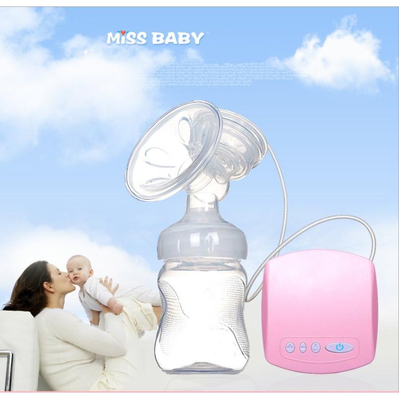 Máy hút sữa điện đơn Miss Baby cho mẹ khỏe bé vui 2018 (Xanh)