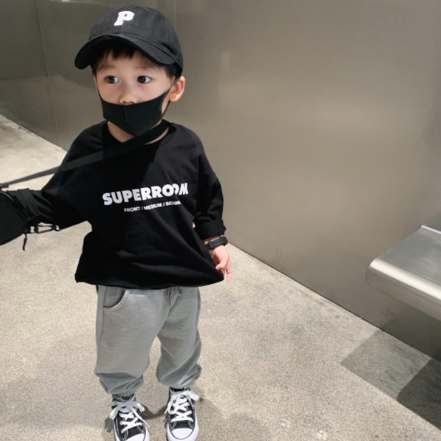 Áo thun dài tay basic Super cho bé A631