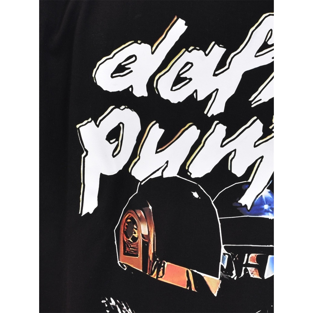 Áo Thun Vintage Daft Punk Tay Lỡ Unisex - Đen Cổ Tròn | Blackwork