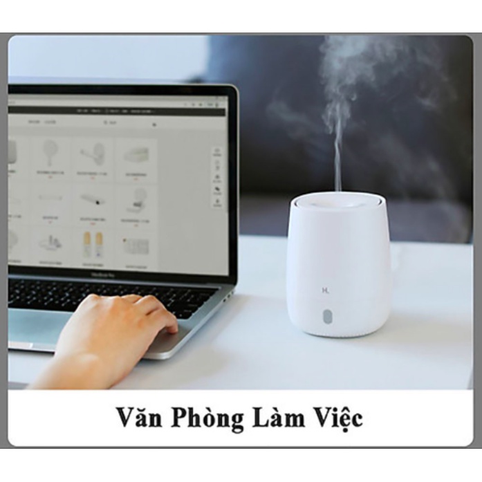 Máy phun sương tạo ẩm Xiaomi HL Aroma EOD01 - Máy xông tinh dầu có đèn ngủ mini - Hàng Chính Hãng